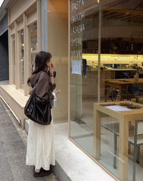 [SLOWAND] # SLOWMADE April Ribbon Skirt