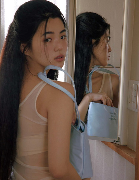 [mucu and ebony] Haze bag Light Blue