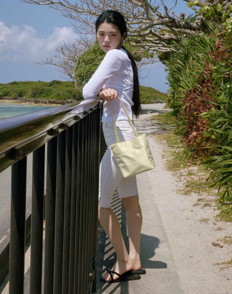 [mucu and ebony] Haze bag Cream Lemon