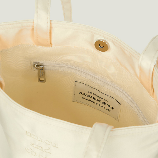 [mucu and ebony] Haze bag Cream Lemon