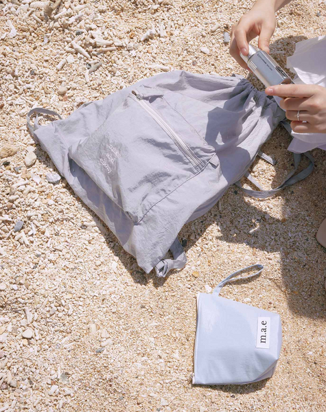 [mucu and ebony] Ridge String Backpack Pale Lavender