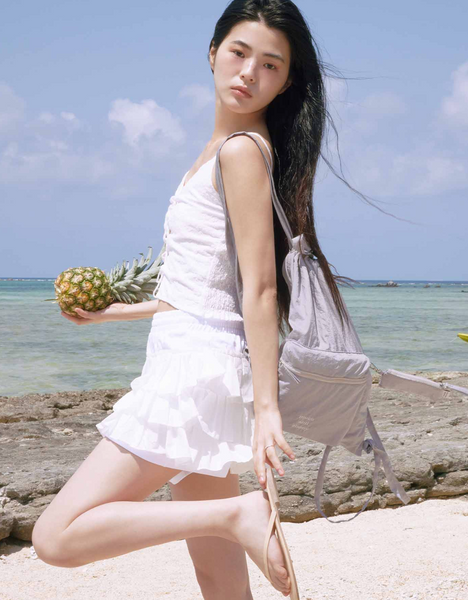 [mucu and ebony] Ridge String Backpack Pale Lavender