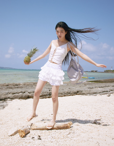 [mucu and ebony] Ridge String Backpack Pale Lavender