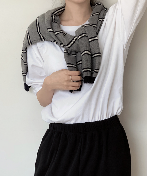 [SLOWAND] # SLOWMADE Clean Cotton 365 Short-Sleeved / Long-sleeved Plain T-shirt