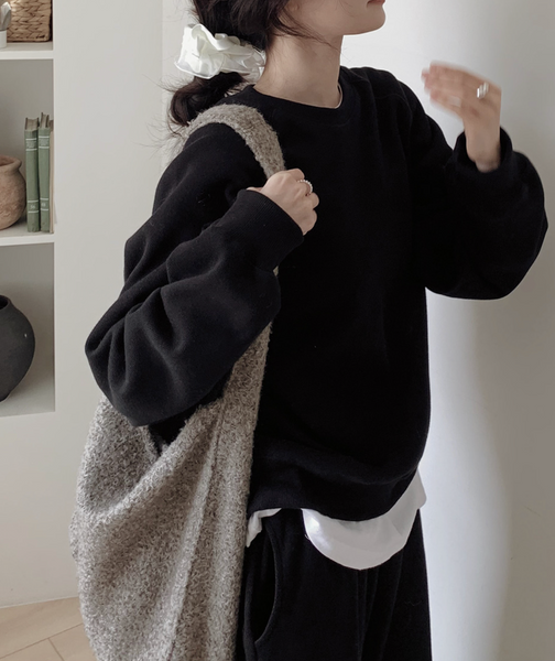 [SLOWAND] # SLOWMADE Clean Cotton 365 Short-Sleeved / Long-sleeved Plain T-shirt