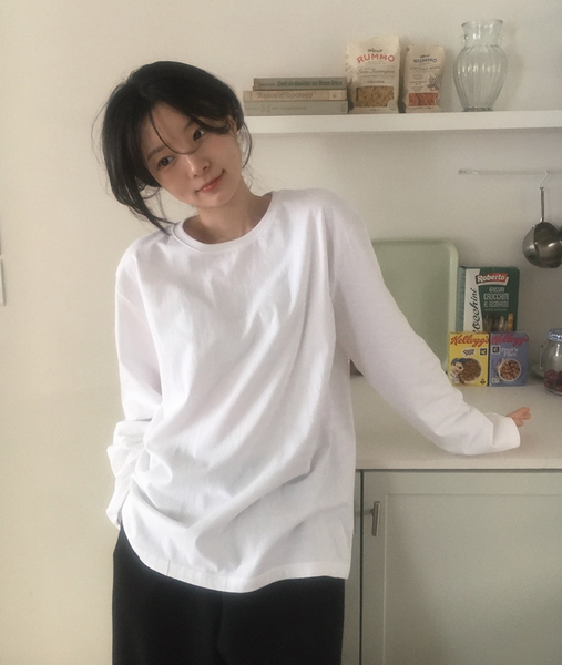 [SLOWAND] # SLOWMADE Clean Cotton 365 Short-Sleeved / Long-sleeved Plain T-shirt