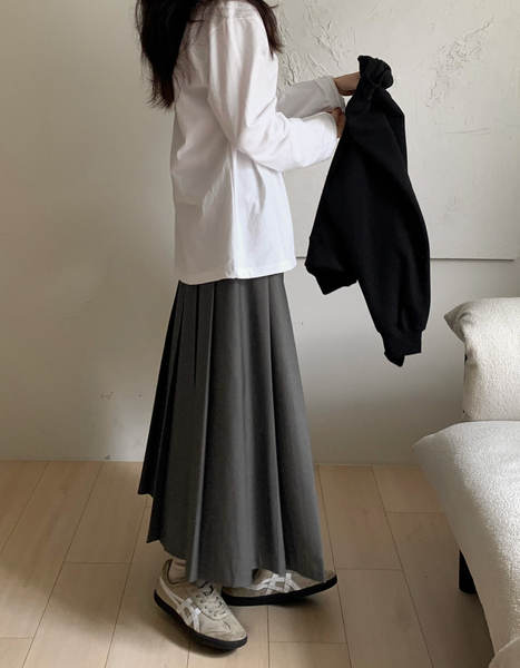 [SLOWAND] # SLOWMADE Clean Cotton 365 Short-Sleeved / Long-sleeved Plain T-shirt