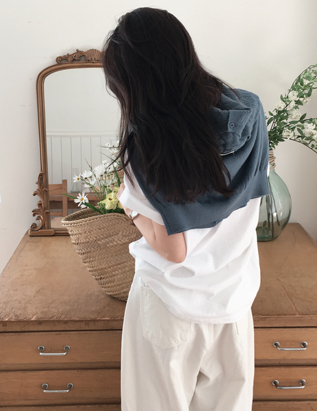 [SLOWAND] # SLOWMADE Clean Cotton 365 Short-Sleeved / Long-sleeved Plain T-shirt