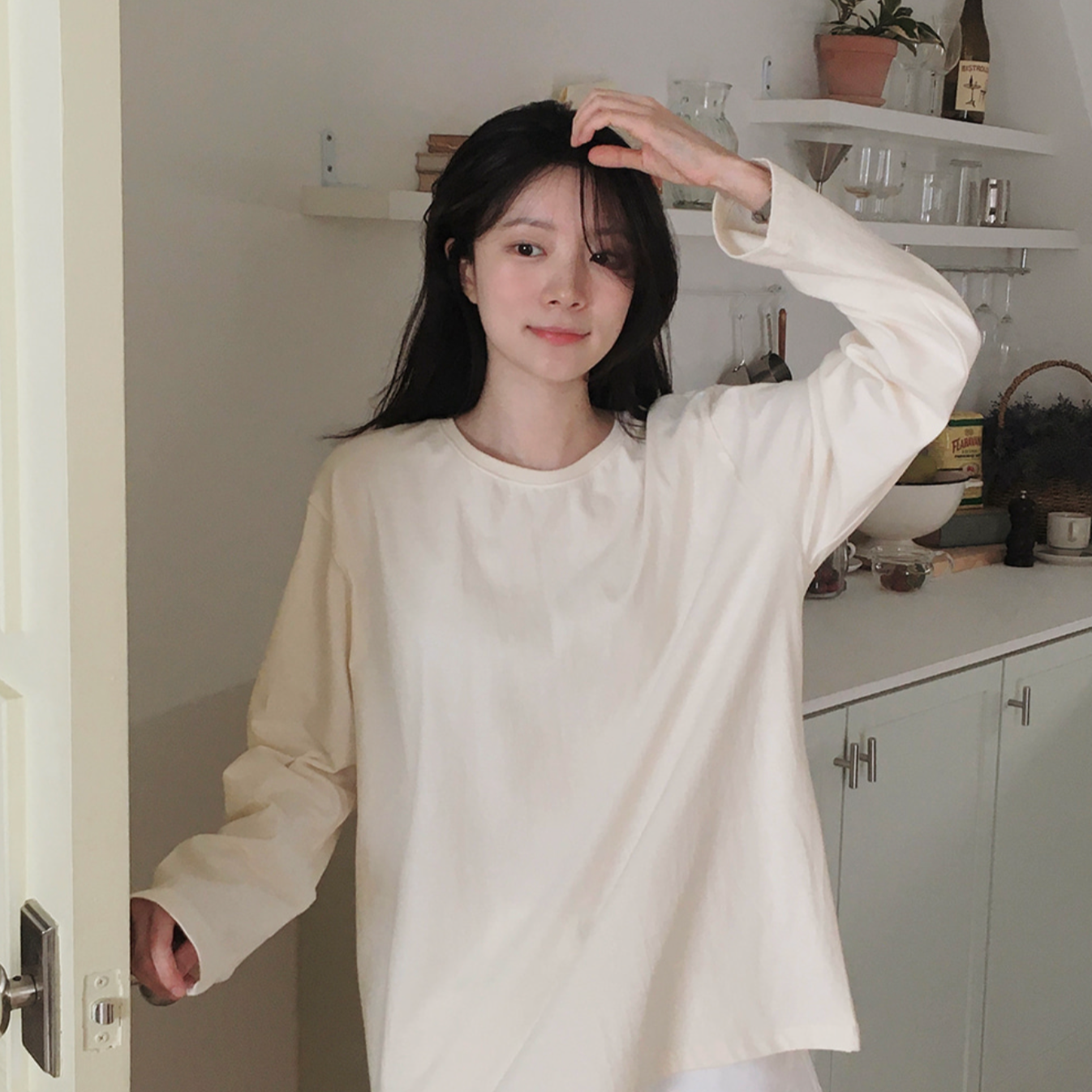 [SLOWAND] # SLOWMADE Clean Cotton 365 Short-Sleeved / Long-sleeved Plain T-shirt