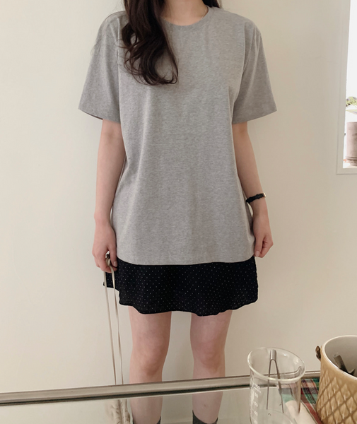 [SLOWAND] # SLOWMADE Clean Cotton 365 Short-Sleeved / Long-sleeved Plain T-shirt