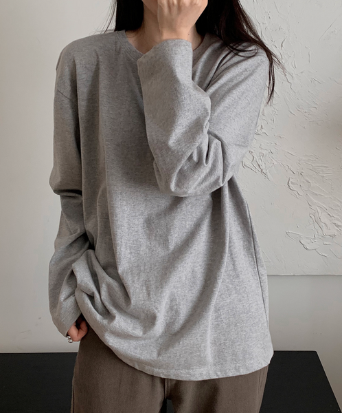 [SLOWAND] # SLOWMADE Clean Cotton 365 Short-Sleeved / Long-sleeved Plain T-shirt