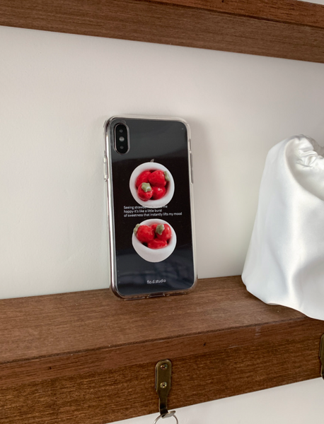 [flo.d studio] Strawberry Bowl Case