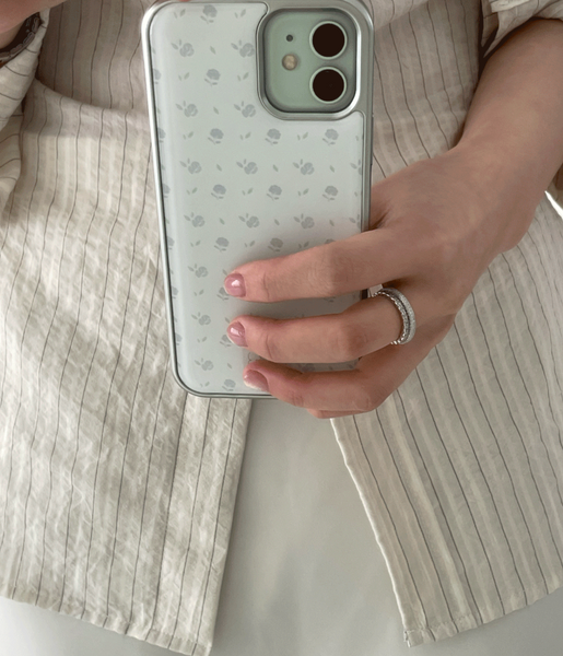 [pleazly] Heather Silver Epoxy Bumper