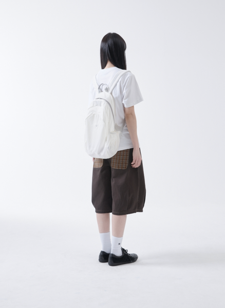 [THE COLDEST MOMENT] TCM Mini Logo Packable Backpack (Cream)