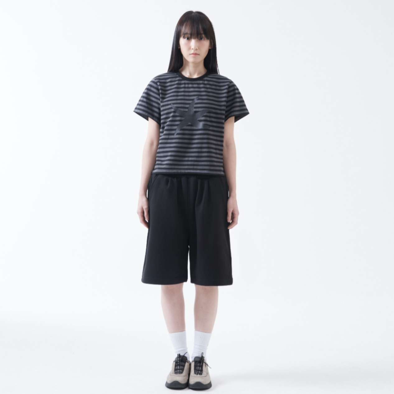 [THE COLDEST MOMENT] TCM Starfish Stripe T (Black)