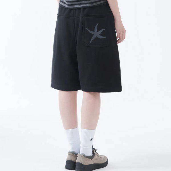 [THE COLDEST MOMENT] TCM Back Logo Half Sweat Pants (Black)