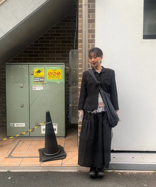 [ITZAVIBE] REVERSIBLE STRIPE BAG