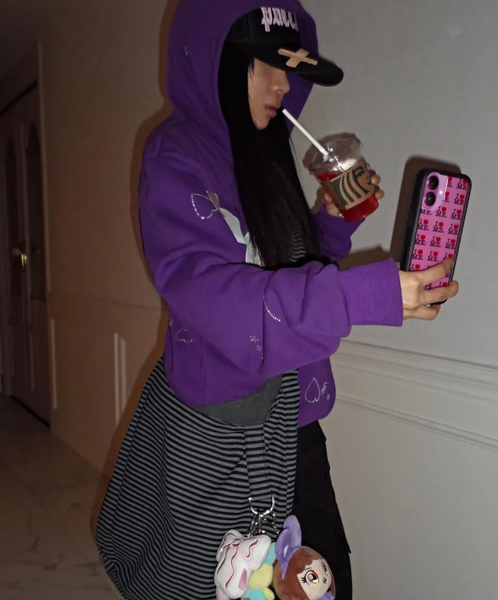 [ITZAVIBE] REVERSIBLE STRIPE BAG