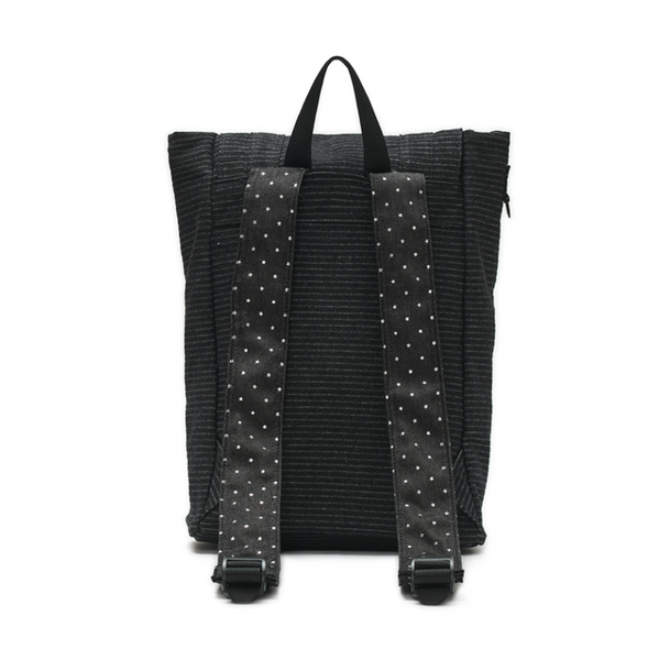 [HUG YOUR SKIN] Star Dust Denim Backpack (Black Denim)