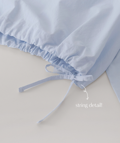 [SLOWAND] # SLOWMADE Cotton Shirring Blouse