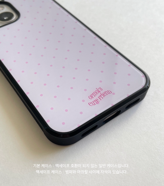 [ofmoi] Petal Dot Epoxy Phone Case (MagSafe)