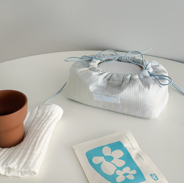[second morning] Lemoni Stripe Tissue Box Cover