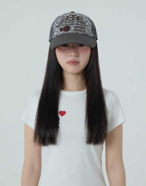 [aeae] WEB LOGO STAR MESH CAP [GREY]