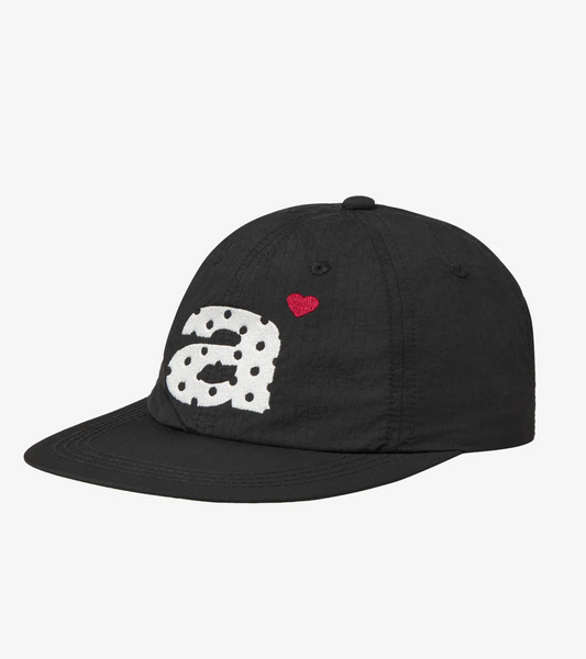 [aeae] DOT SMALL LETTER NYLON CAP [BLACK]