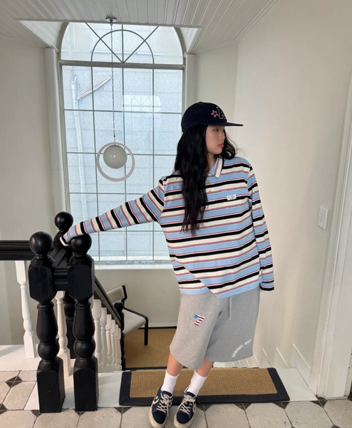 [aeae] WASHED CAPITAL LOGO CAP [NAVY]