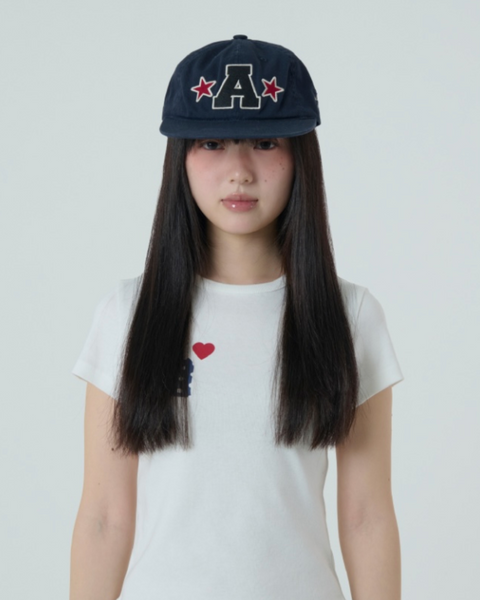 [aeae] WASHED CAPITAL LOGO CAP [NAVY]