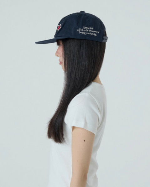[aeae] WASHED CAPITAL LOGO CAP [NAVY]