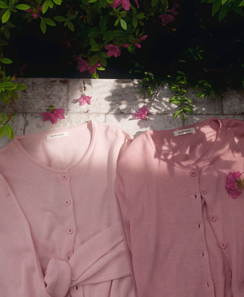 [SLOWAND] #SLOWMADE Plain Round Basic Cardigan