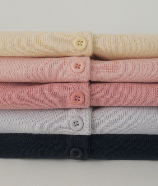 [SLOWAND] #SLOWMADE Plain Round Basic Cardigan
