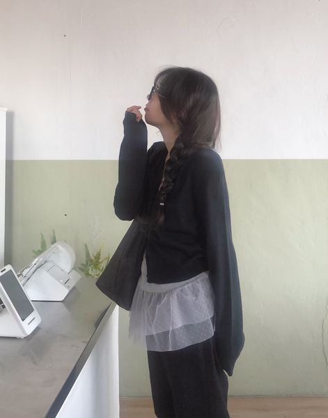 [SLOWAND] #SLOWMADE Plain Round Basic Cardigan