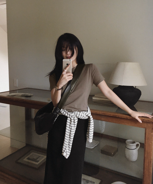 [SLOWAND] ONLY SLOW Short Sleeved T-shirt