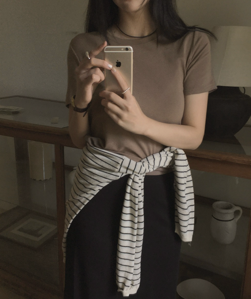 [SLOWAND] ONLY SLOW Short Sleeved T-shirt