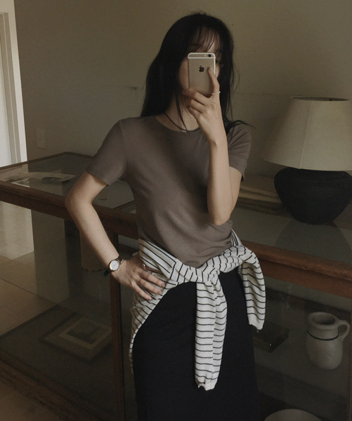 [SLOWAND] ONLY SLOW Short Sleeved T-shirt