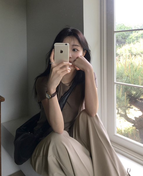 [SLOWAND] ONLY SLOW Short Sleeved T-shirt