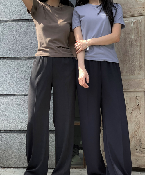 [SLOWAND] ONLY SLOW Short Sleeved T-shirt