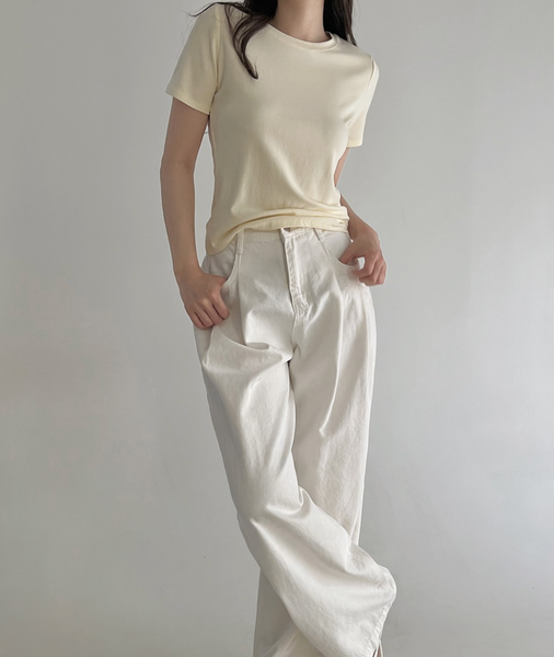 [SLOWAND] ONLY SLOW Short Sleeved T-shirt