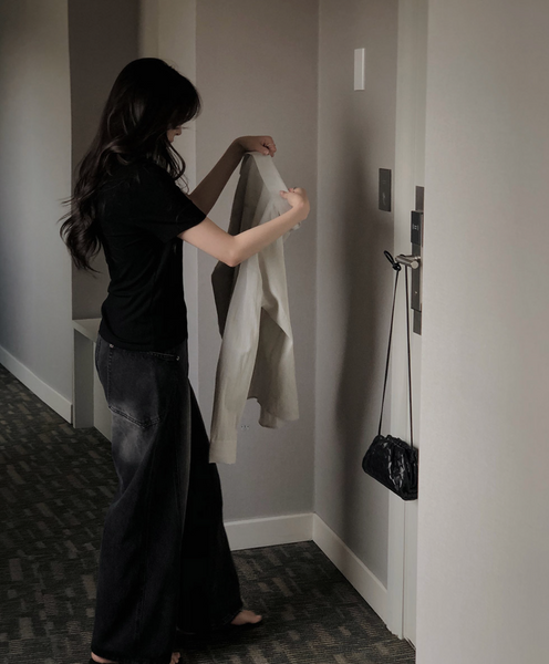 [SLOWAND] ONLY SLOW Short Sleeved T-shirt