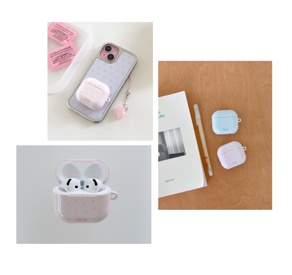 [ABOE] BABYPINK MINI DOT Airpods Case