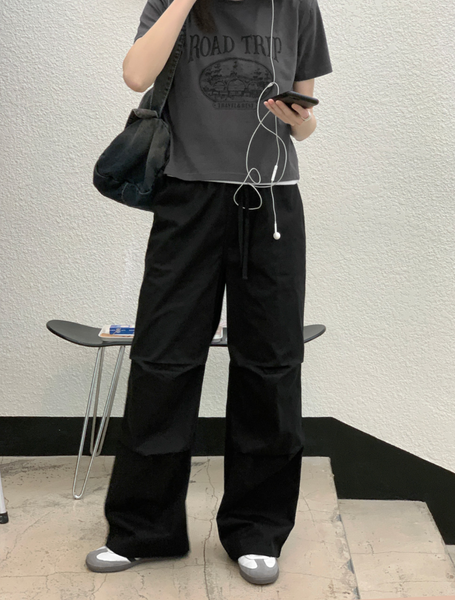 [98°C] Trip Printed Crop Short Sleeve T-Shirt