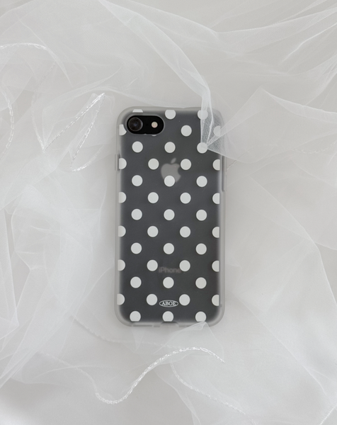 [ABOE] White Dot Foggy Phone Case