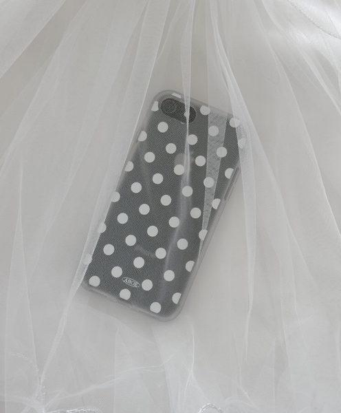 [ABOE] White Dot Foggy Phone Case