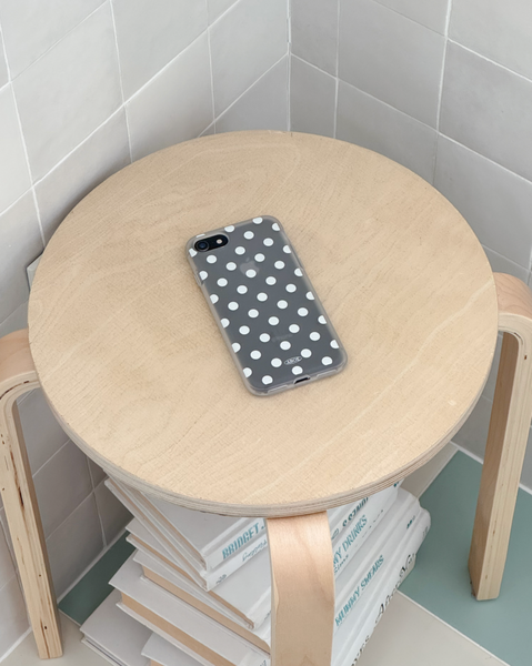 [ABOE] White Dot Foggy Phone Case