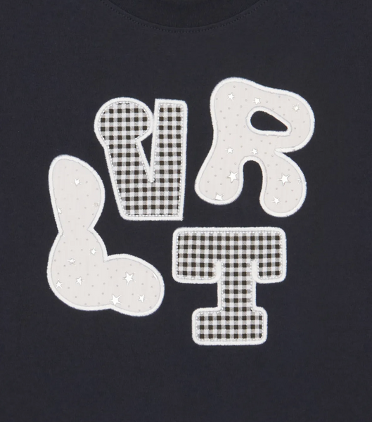 [LUVISTRUE] LVTR PATCH TEE(NAVY)