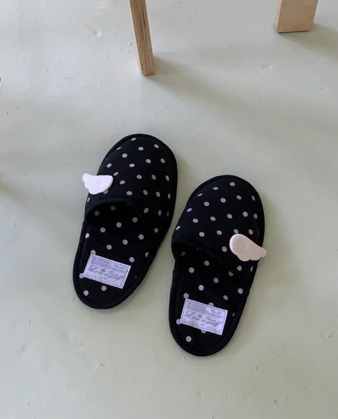 [OLIVET] Wings Room Slipper Dot
