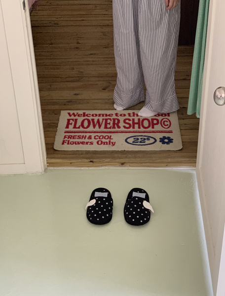 [OLIVET] Wings Room Slipper Dot