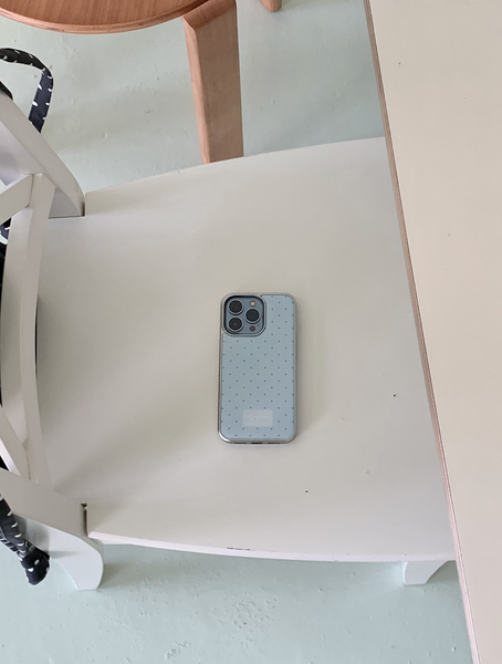 [OLIVET] Label Point Blue Epoxy Case (Silver Frame)